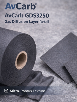 AvCarb GDS3250 Carbon Paper Gas Diffusion Layer for PEM Fuel Cells