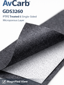 AvCarb GDS3260 Gas Diffusion Layer (GDL) / Gas Diffusion Substrate for Fuel Cell & Electrolyzer Applications