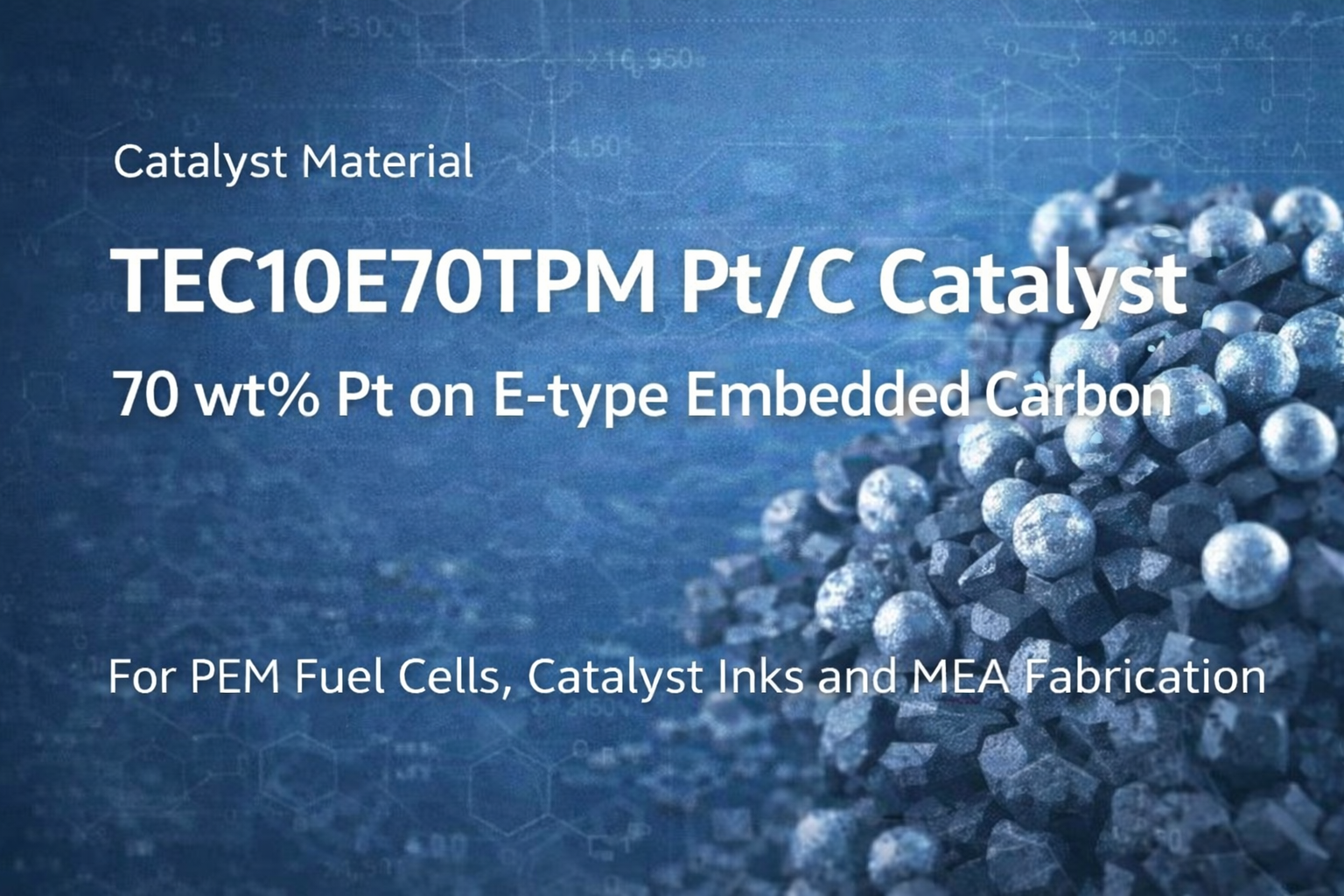 TEC10E70TPM Pt/C Catalyst | 70 wt% Platinum on Carbon for Fuel Cells ...